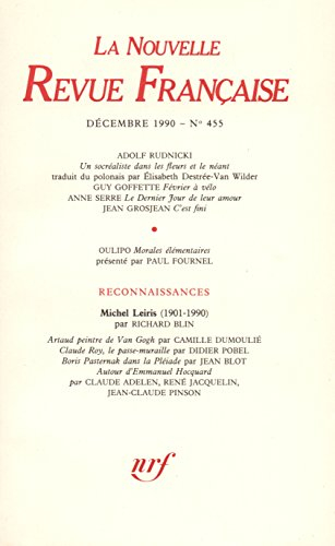 Nouvelle revue française, n° 455