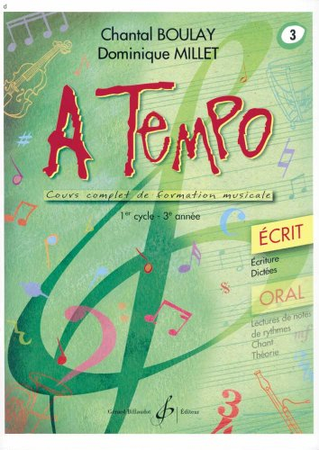 a tempo - partie ecrite - volume 3