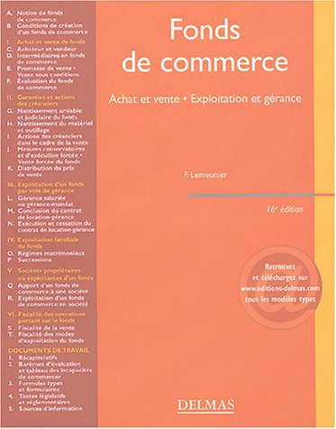Fonds de commerce : exploitation et gérance