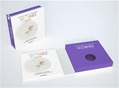 Licornes : le kit prêt à broder