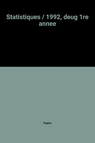 statistiques / 1992, deug 1re annee