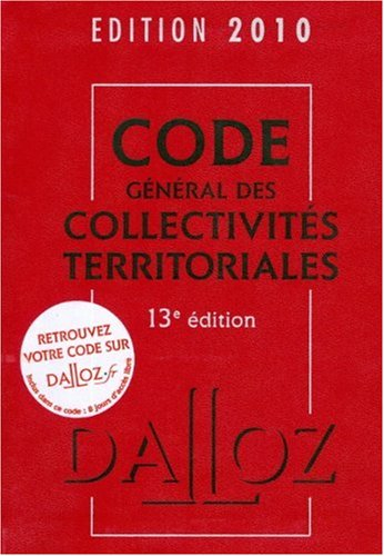 Code général des collectivités territoriales 2010