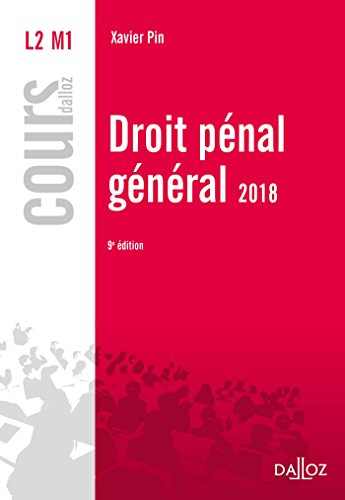 Droit pénal général 2018 : L2 M1