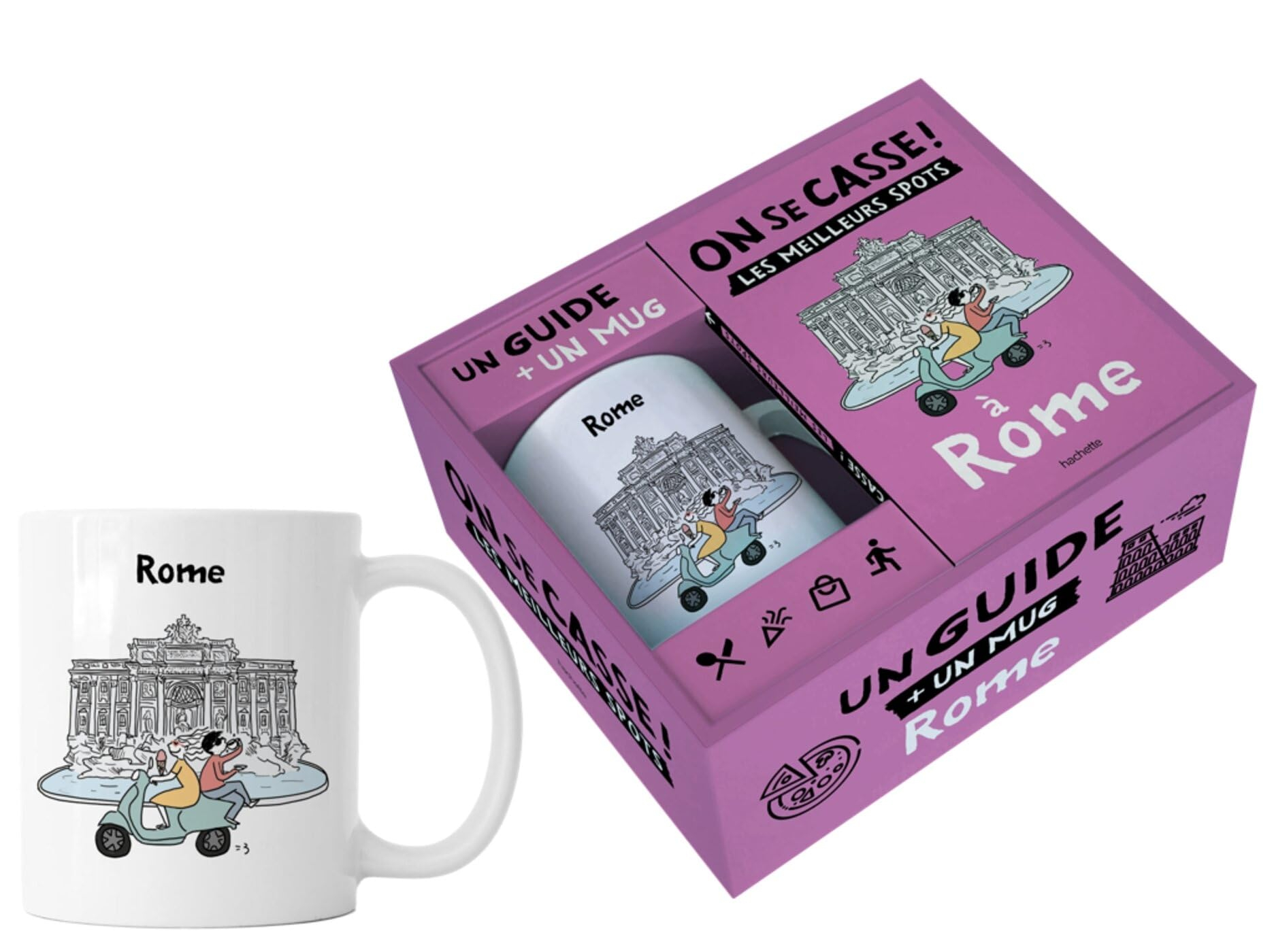 On se casse à Rome : coffret : un guide + un mug