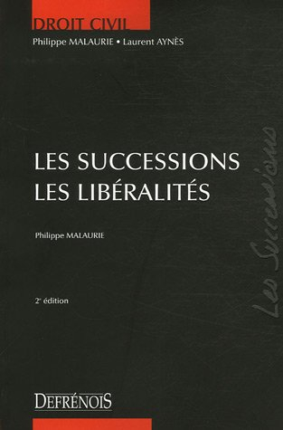 Les successions, les libéralités