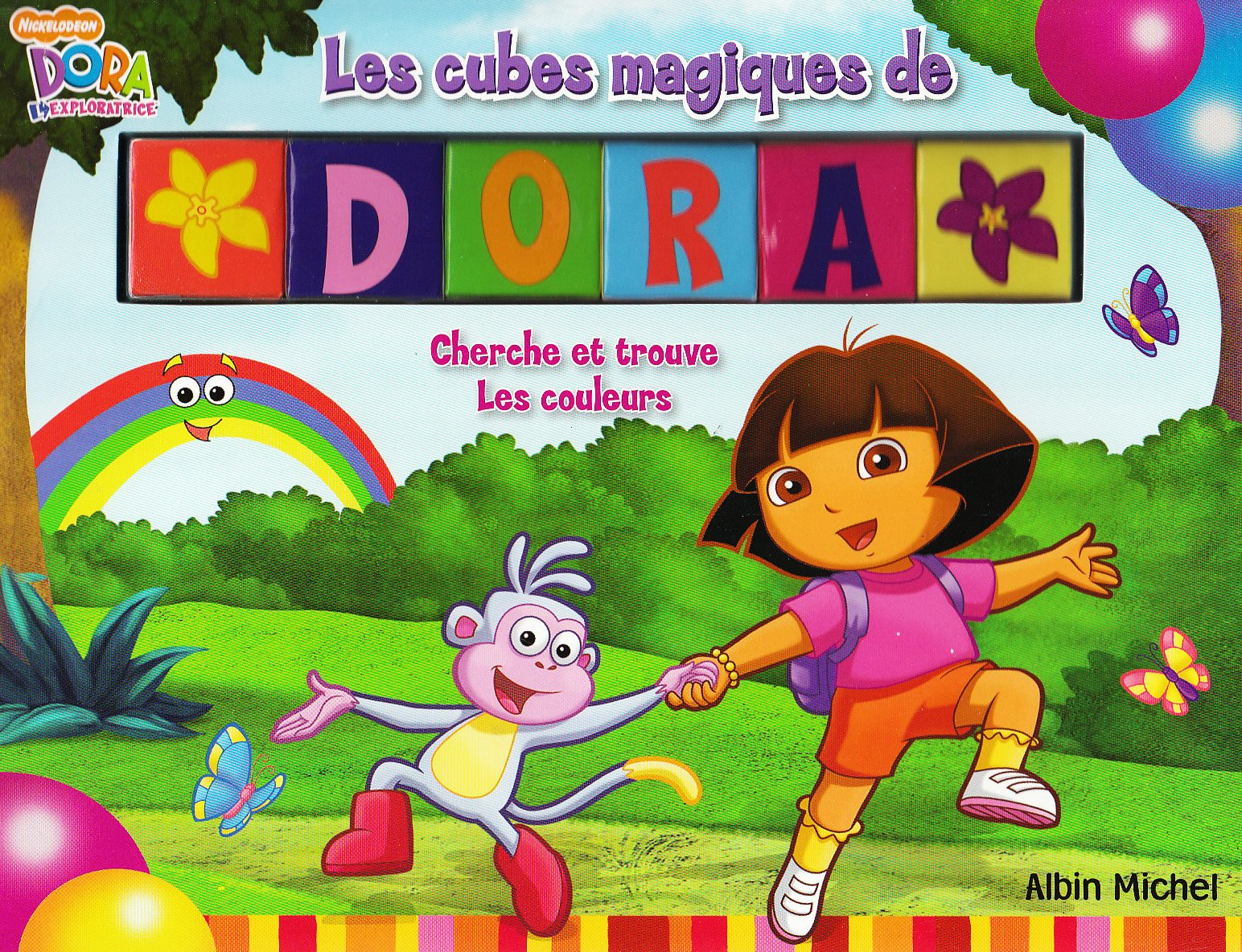 Les cubes magiques de Dora : cherche et trouve les couleurs