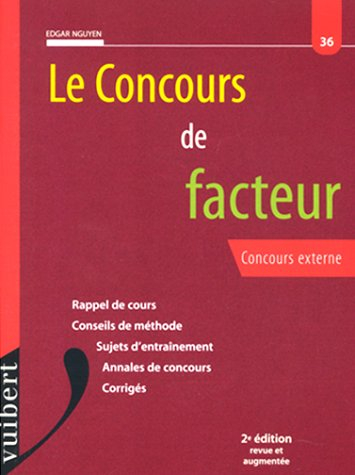 Le concours de facteur : concours externe