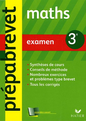 Maths 3e : examen