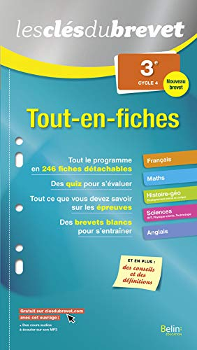 Tout-en-fiches : 3e, cycle 4 : nouveau brevet