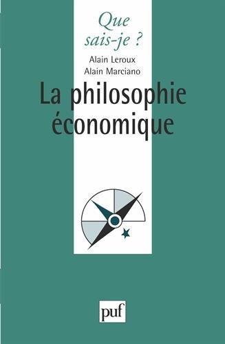 La philosophie économique