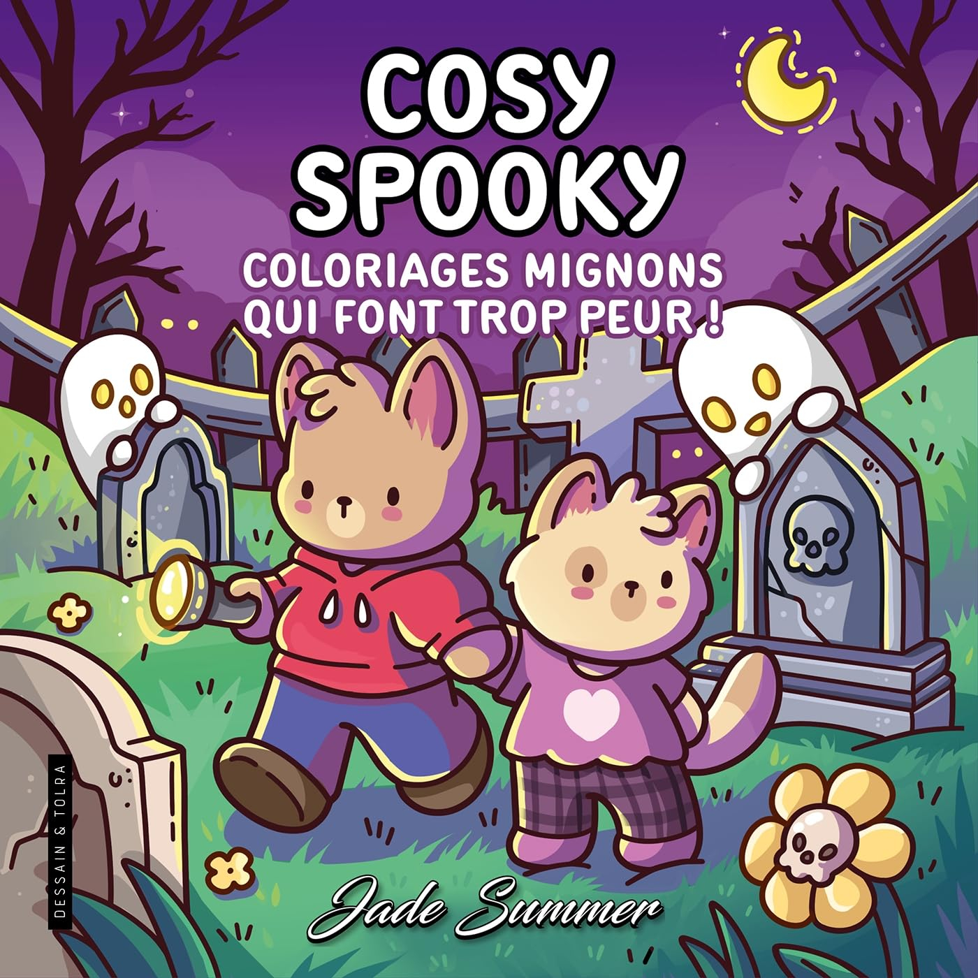 Cosy spooky : coloriages mignons qui font trop peur !
