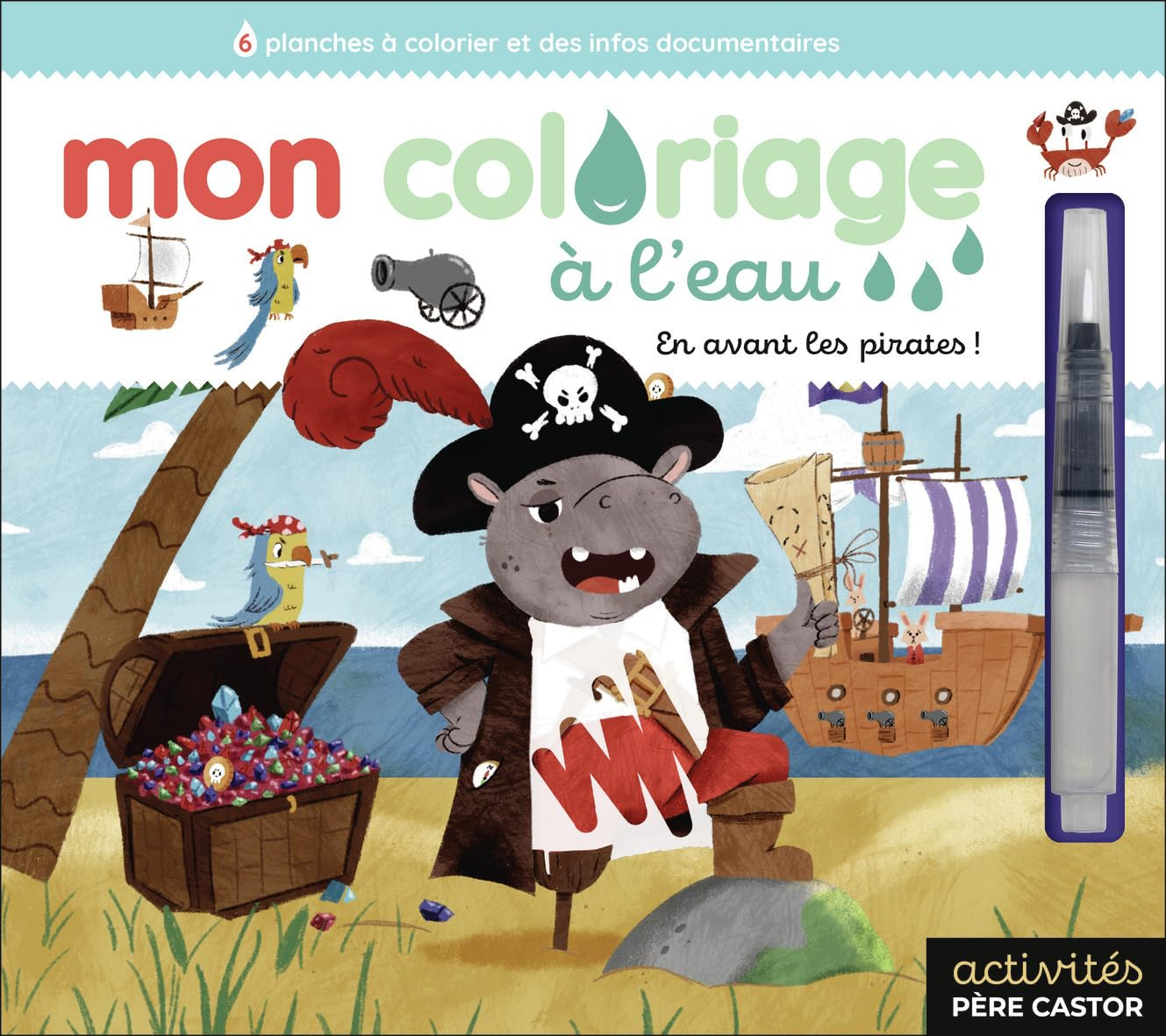 En avant les pirates ! : 6 planches à colorier et des infos documentaires