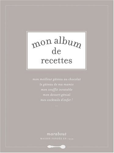 Mon album de recettes