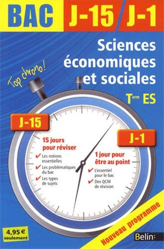 Sciences économiques et sociales terminale ES : nouveau programme
