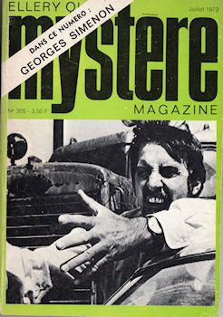 mystère magazine n, 305 - juillet 1973 - georges simenon - couverture d'après duel de steven spielbe