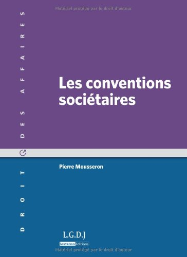Les conventions sociétaires