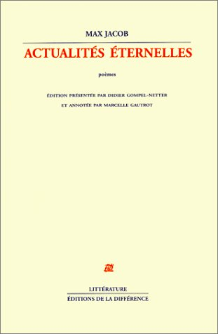 Actualités éternelles : poèmes