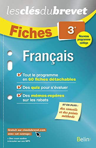 Français 3e : nouveau programme collège