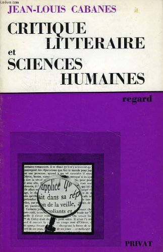 critique littéraire et sciences humaines