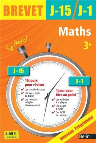 Maths 3e : nouveau programme