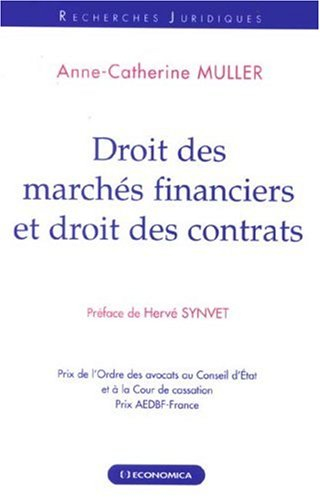 Droit des marchés financiers et droit des contrats