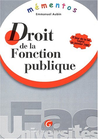Droit de la fonction publique