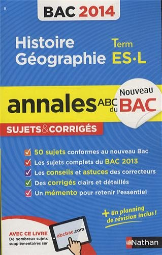 Histoire géographie, terminale ES, L : bac 2014