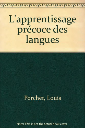 l'apprentissage précoce des langues