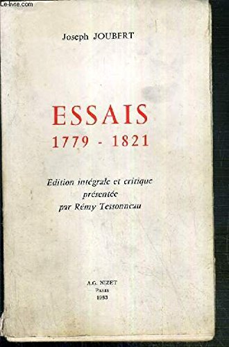 essais 1779-1821