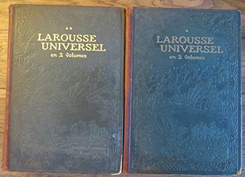 larousse universel en 2 volumes