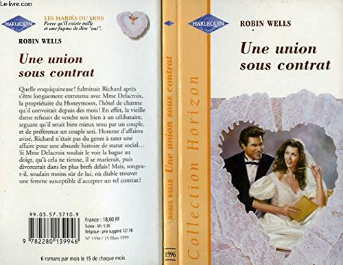 une union sous contrat (collection horizon) [broché] by wells, robin
