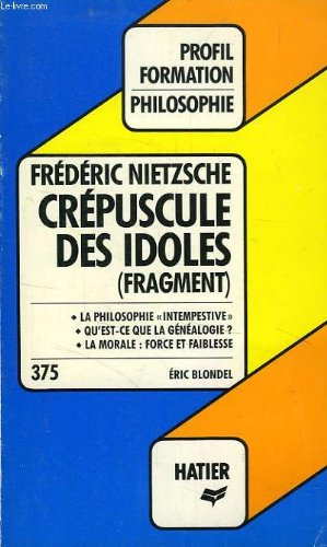 crepuscule des idoles