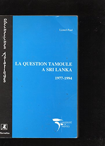La question tamoule à Sri Lanka, 1977-1994