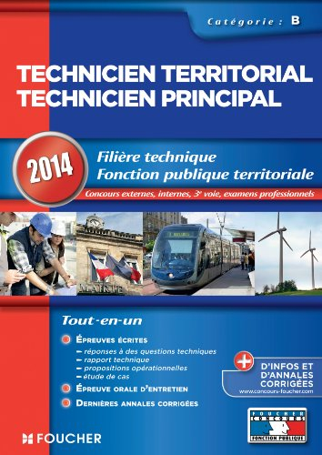 Technicien territorial, technicien principal : fonction publique territoriale filière technique, cat