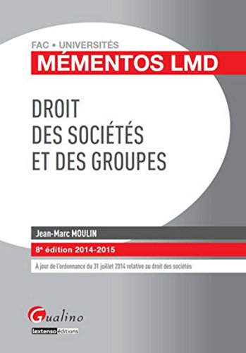 Droit des sociétés et des groupes 2014-2015