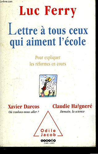 lettre à tous ceux qui aiment l'école