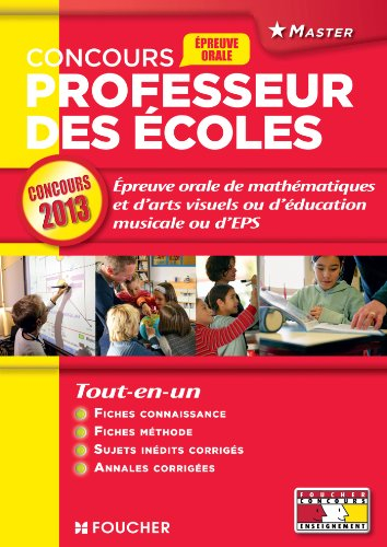 Professeur des écoles : épreuve orale de mathématiques et d'arts visuels ou d'éducation musicale ou 