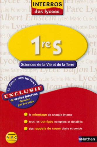 Sciences de la vie et de la terre 1re S