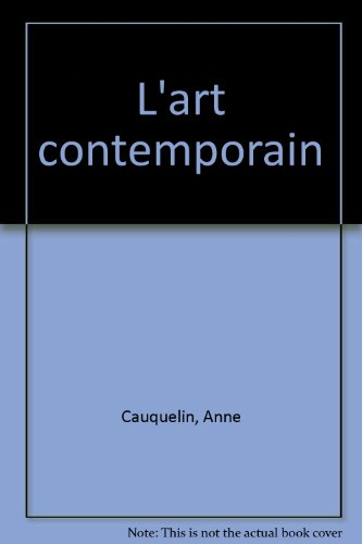 l'art contemporain