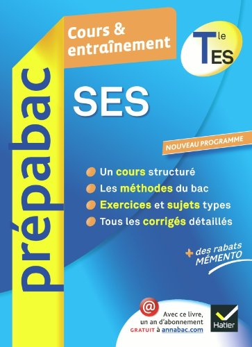 Sciences économiques et sociales, terminale ES : enseignement obligatoire : cours & entraînement