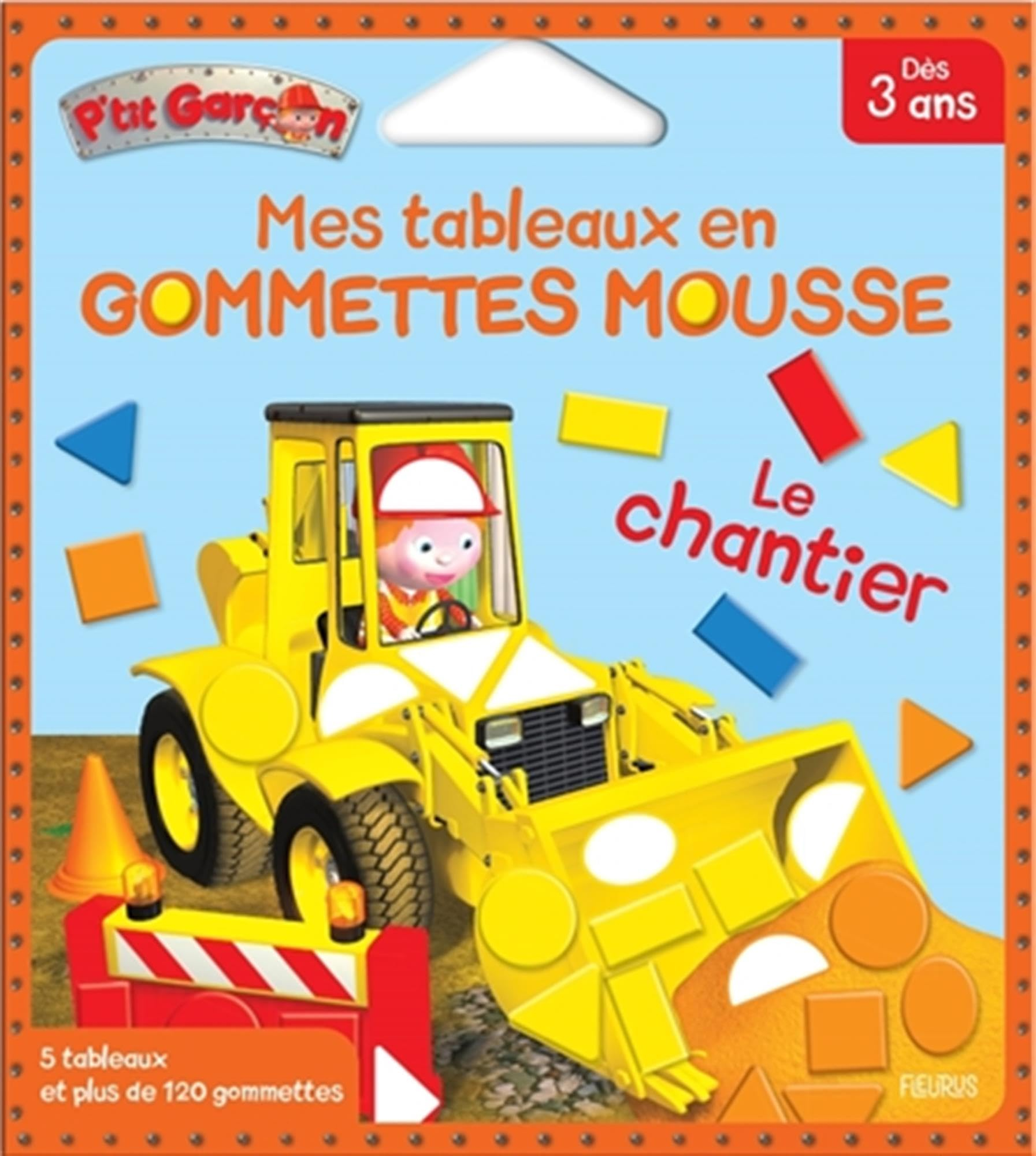 Le chantier : mes tableaux en gommettes mousse