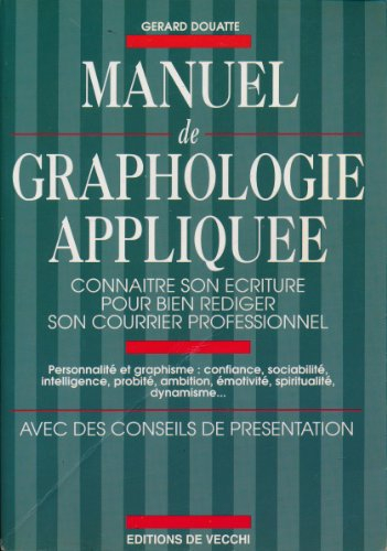 Manuel de graphologie appliquée
