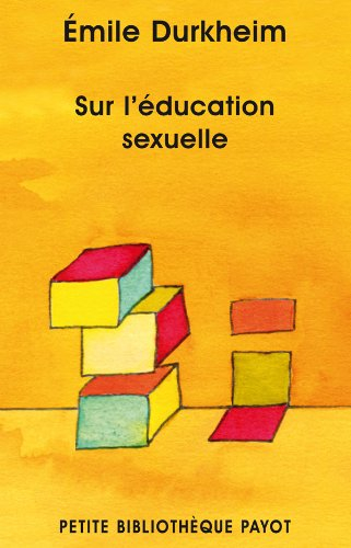 Sur l'éducation sexuelle. L'éducation sexuelle par la famille, par la science, par la morale et l'hy