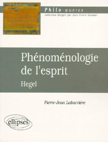 Phénoménologie de l'esprit, Hegel