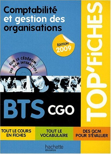Comptabilité et gestion des organisations BTS CGO