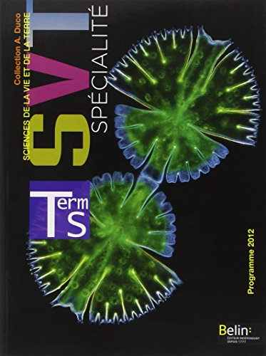 SVT, sciences de la vie et de la terre, Terminale S spécialité : programme 2012