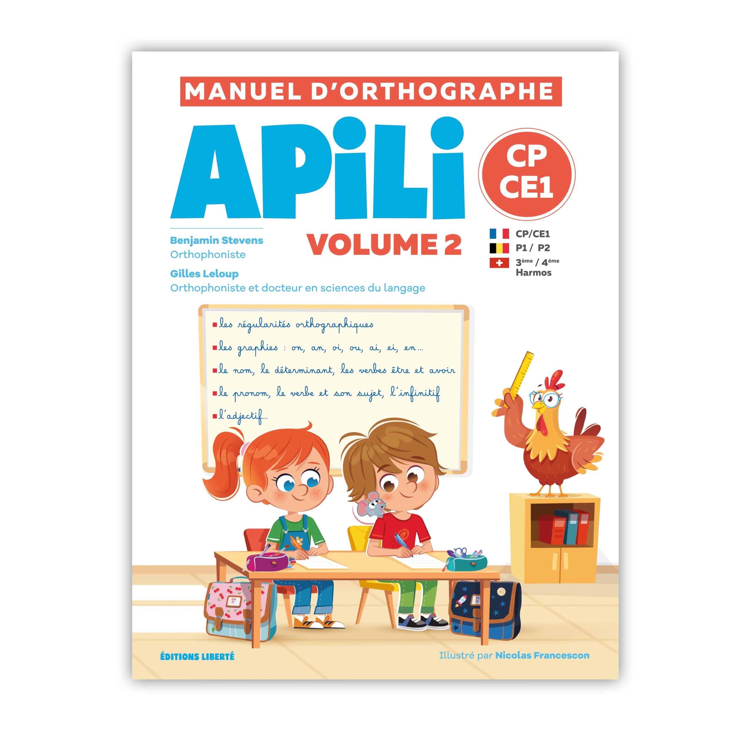 Apili : Manuel d'Orthographe CP CE1 (P1-P2) – Volume 2 – Approfondissement des Règles Orthographique