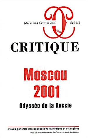 Critique, n° 644. Moscou