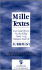 autrement : textes de réflexion et de méditation à l'usage de toute communauté chrétienne pour la li