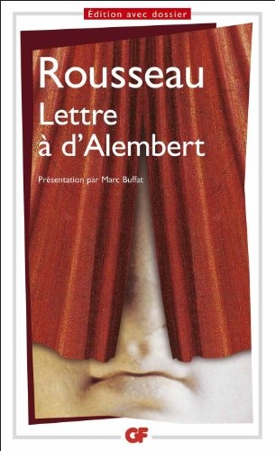 Lettre à d'Alembert